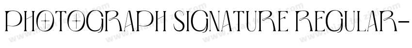 Photograph Signature Regular字体转换